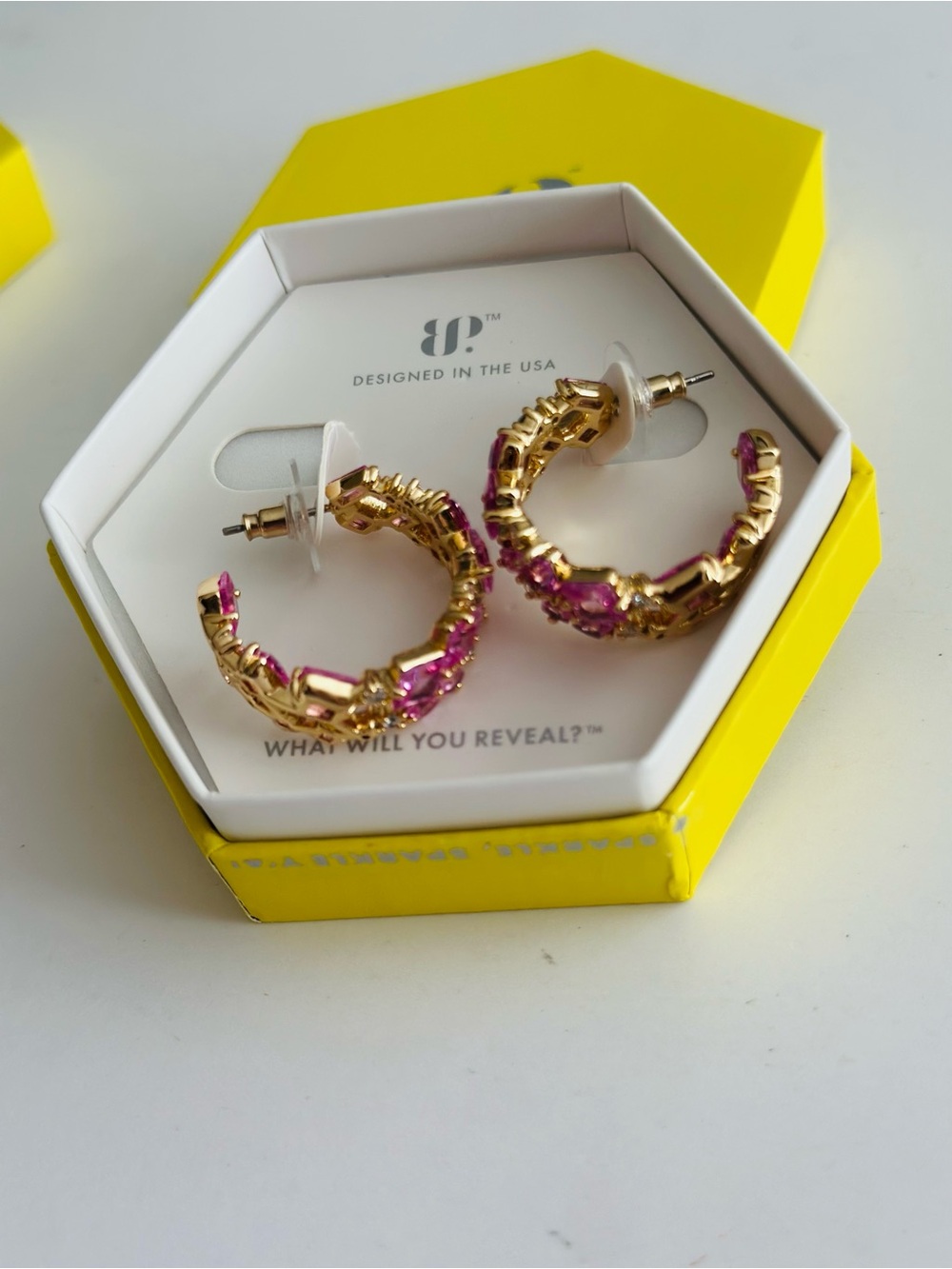 NIB Bomb Party “Ribbons On Shadows” earrings ER42975